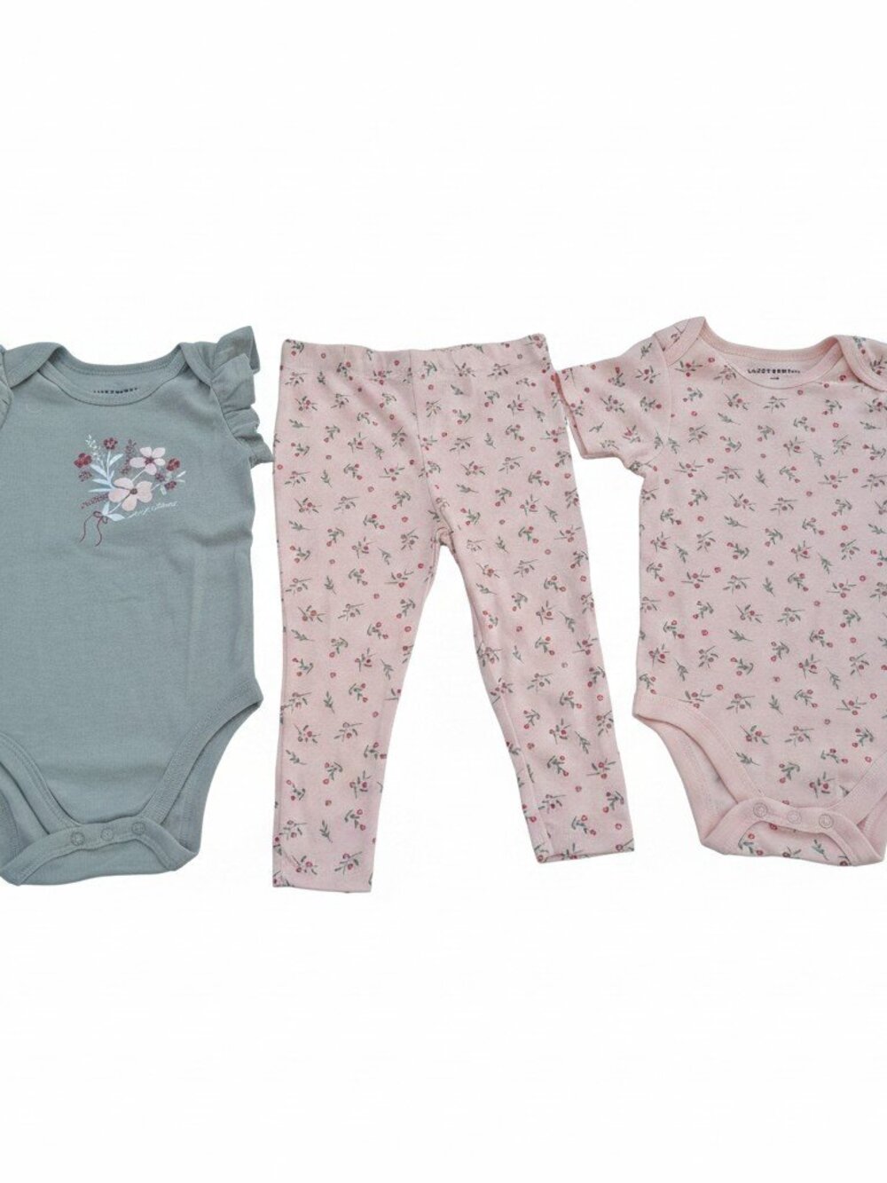 Lucky Brand Baby 3-Piece Floral Bodysuit & Leggings Set Size 18M NWT